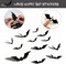 Red Glittery Happy Birthday Halloween Banner Black Foil Curtains Backdrop